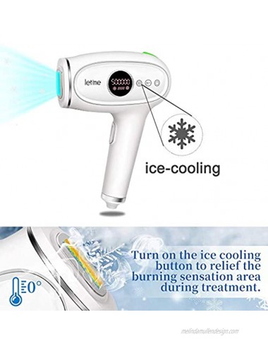 Laser Hair Removal for Women Permanent Painless Hair Remover Device for Facial Whole Body At Home Built-in Professional Dynamic Cooling Function