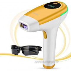 Laser Hair Removal Permanent IMENE Painless IPL Hair Removal Ideal for Women & Men Bikini Legs Arms Armpits Hair Remover Uses Most Effective IPL Technology Intense Pulsed Light Yellow