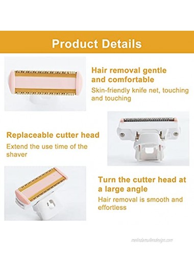 6 Pieces Women Shaver Replacement Head Hair Trimmer Body Replacement Heads Hair Remover Shaver Machine Head Womens Electric Razor Replacement Heads for Flawless Facial Hair Remover