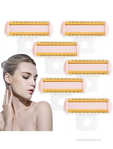 6 Pieces Women Shaver Replacement Head Hair Trimmer Body Replacement Heads Hair Remover Shaver Machine Head Womens Electric Razor Replacement Heads for Flawless Facial Hair Remover