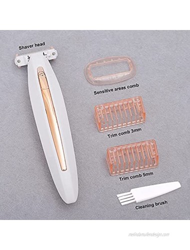 Body Ladies Shaver Replacement Heads and Shaver Guide Combs Compatible with Perfect Finishing and Soft Touch Rechargeable Body Shaver Include Cleaning Brush and Velvet Bag