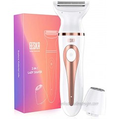 Electric Razor for Women EESKA Women Razors for Shaving Cordless 2-in-1 Shaver for Women Face Legs and Underarm Portable Bikini Trimmer IPX7 Waterproof Wet and Dry Hair Removal Type-C USB Recharge