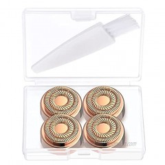 Facial Hair Remover Replacement Heads: Generation 2 Double Halo Compatible with Finishing Touch Flawless Facial Hair Removal Tool for Women 18K Gold-Plated 4 Count Not Fit Gen 1 Hair removal device