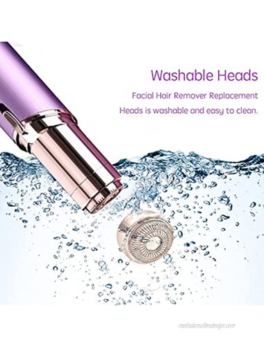 Generation 2 Facial Hair Remover Replacement Heads Perfect for Finishing Touch Flawless Hair Remover As Seen On TV 18K Gold-Plated Rose Gold 4 Count