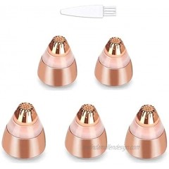 Greendhat Rose Gold Replacement Heads for Flawless Women Eyebrow Hair Remover Trimmer Blades Painless Perfect Touch and Smooth Finishing As Seen On TV 18K Gold-Plated 5Pcs