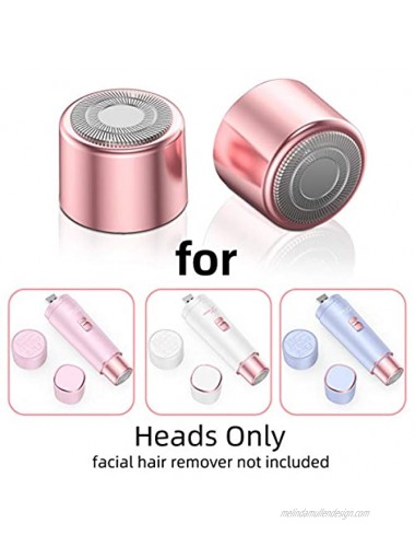 Leuxe USB Rechargeable Hair Remover Replacement Heads 2 Count