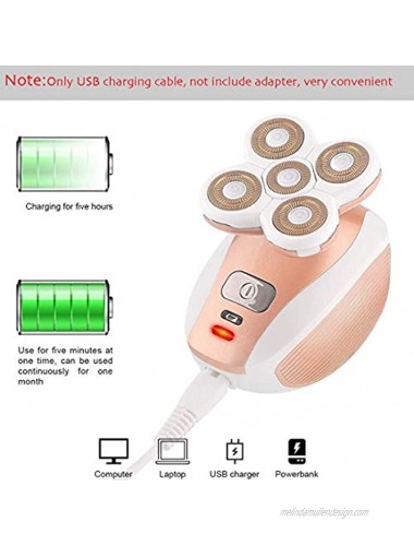 Women Waterproof Painless Hair Remover- Dee Banna Electric Cordless Electric Shaver Leg Hair Removals for Face Body Arm Underarms USB Rechargeable Bikini Trimmer Razor Epilator- As Seen On TV