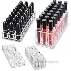 byAlegory Acrylic Lipstick & Acrylic Lip Gloss Organizer 48 Space Beauty Cosmetic Storage Clear