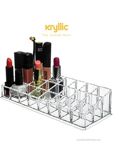 Kryllic Lipstick Holder Lipgloss Organizers 24 Slot Lipstick Organizer Lipstick Organizers and Storage Acrylic Lipstick Holder Lip Gloss Holder Lipstick Organizer For Vanity