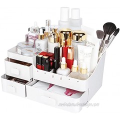 Makeup Organizer for Vanity,ONXE Large Capacity Desk Organizer with Drawers for Skincare,Cosmetics,Eyeshadows Concealers Nail Polish,Earring Medium