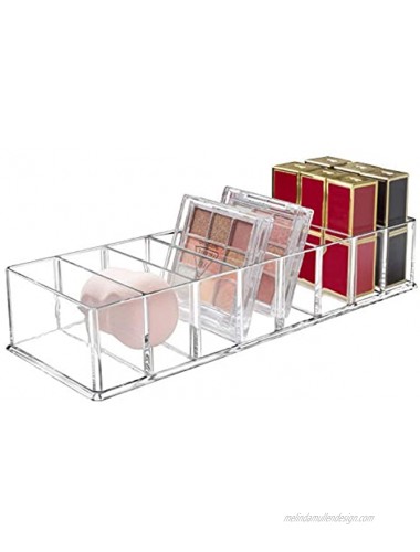 Seitop Detachable Makeup Organizer 8 Compartments Acrylic Cosmetic Storage Jewelry Display Boxes Clear Drawer Organizers Case for Dresser Vanity Bathroom Kitchen