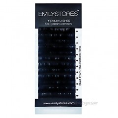 EMILYSTORES Eyelash Extensions 0.10mm Thickness J Curl Length 10mm Silk Mink Fake Eye Lashes In One Tray