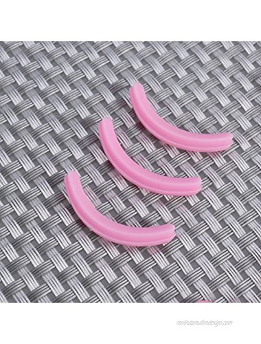 Frcolor Replacement Silicone Rubber Refill Eyelash Curler Pads for Everyday Use Pack of 16