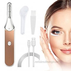 Heated Eyelash Curler Eyelash Curler with USB Rechargeable,4 Temperature modes for Quick makeup and Natural Curling