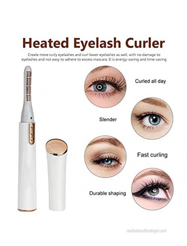 Heated Eyelash Curler,Eyelash Curler Electric,Quick Natural Curling Long Lasted Curled Safe Painless Eyelashes Curl Tool Gifts for Girls
