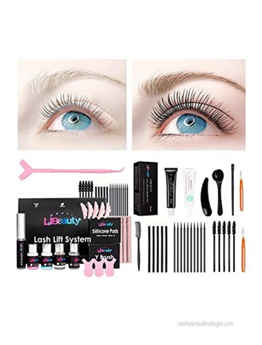 Libeauty Lash Lift and Tin-t at Home Black Eyelash Lifting kit Eyelash d-yeing and Lifting 2 in 1 Thick Coloring to Lift Eyelashes Black for 6-8 Weeks