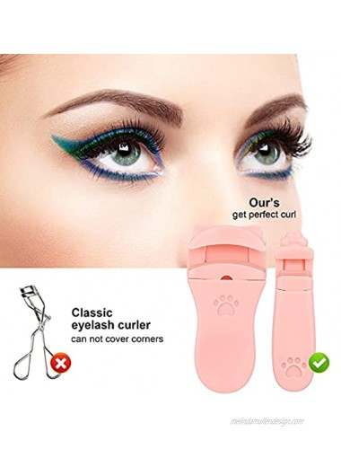 lorelo 2 pieces Cute Eyelash Curler Beauty Eyelash Curler Professional Lash Lift Eyelash Curling Tool with Comfort Grip