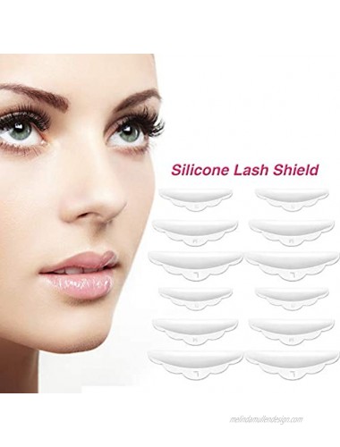 Zhanmai Silicone Eyelash Perming Tool Set include 6 Pairs Eyelash Perming Curler Silicone Pad and Lash Y Brush 13 Pieces Totally