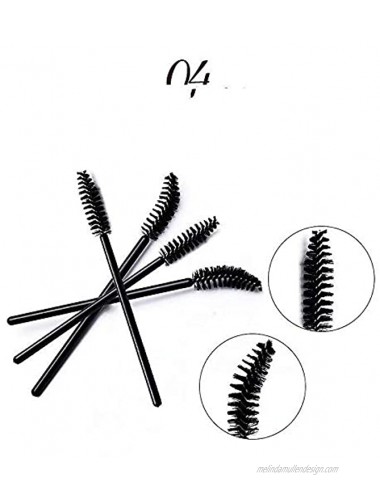 100Pcs F.SDisposable Eyelash Mascara Brushes Eye Lash Applicator Eyebrow Brushes Wands Makeup Kit