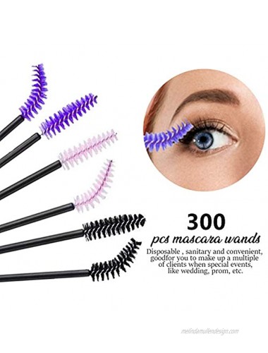 300 Pcs Disposable Mascara Wands Teenitor Eyelash Brush Mascara Testers Makeup Applicators Kit For Thick Or Thin Long Or Short Eye Lashes