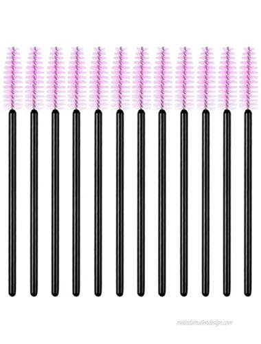 50Pcs Disposable Eyelash Mascara Brushes Makeup Brush Wands Eyelash Extension Eyebrow Applicators Makeup Kits Best Belong Black Stick Pink Brush
