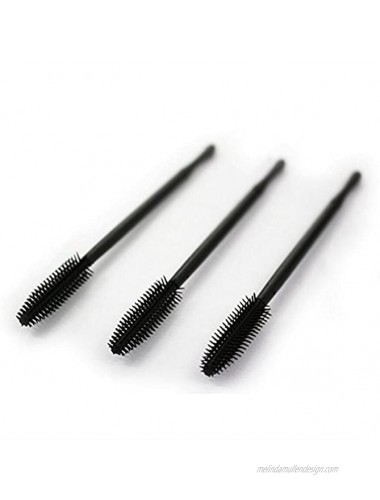 COSHINE 100pcs Disposable Silicone Eyelashes Makeup Brushes 5 Styles Mascara Wands Applicator Spoolers