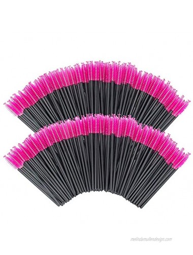Multicolor Disposable Eyelash Mascara Brushes Wands Applicator Makeup Brush Kits 200 red…