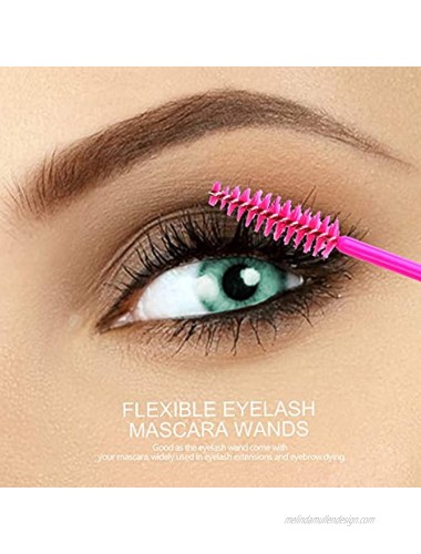 Teenitor Disposable Mascara Wands And Lip Applicators 200 Pcs Makeup Applicators Lipstick Tester Eye Lash Brushes Wands Eyelash Spoolie