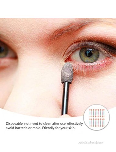 HEALLILY 18Pcs Disposable Eyeshadow Applicators Dual Sides Sponge Sponge Eyeshadow Brushes Tipped Eye Shadow Cosmetic Brushes