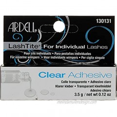 Ardell Lashtite Adhesive Clear 0.125 Ounce Bottle Black Package 3.7ml 2 Pack