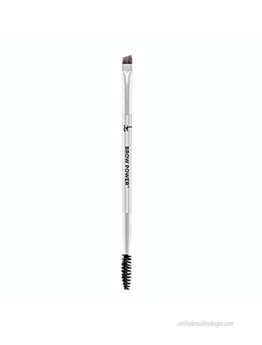 IT Cosmetics Heavenly Luxe Brow Power Universal Brow-Transformer Brush #21 Angled Brush + Spoolie Brush For Natural-Looking Polished Brows With Award-Winning Heavenly Luxe Hair