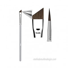 Angled Eyeliner Brush Slanted Small Thin Winged Liner For Clean Lines To Apply Smooth Liquid Gel Liner For A Fine Wing | Application Of Flat Angle Edges Allows Precision Control Sexy Cat Eyes