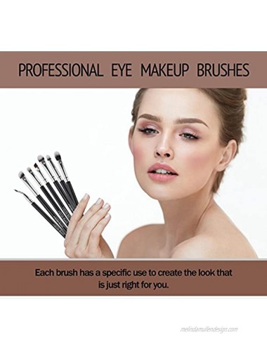 Professional Eye Makeup Brushes by Keshima Set Includes Eyeshadow Brush Eyeshadow Smudge Brush Eye Shadow Blending Brush Angled Crease Brush Pencil Brush Angled Eyeliner Bent Eyeliner Brush