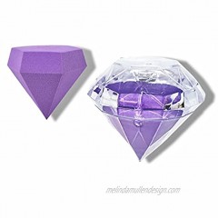 Diamond Makeup Sponge + Storage Diamond Case Purple