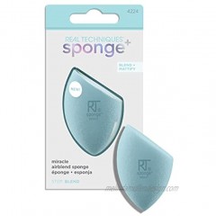 Real Techniques Sponge + Beauty Makeup Blender for Foundation Blend + Matify Miracle Airblend Sponge Blue 1 Count