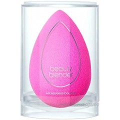 The BEAUTYBLENDER Original Pink Blender Makeup Sponge for blending liquid Foundations Powders and Creams. Flawless Professional Streak Free Application Blend Vegan Cruelty Free and Made in the USA