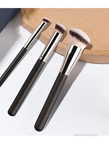 3PCS Foundation Concealer Brushes Under Eye Mini Angled Brush Nose Contour Brush Small Makeup Foundation brushes
