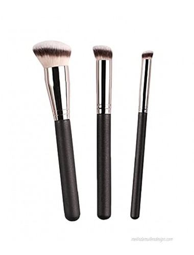 3PCS Foundation Concealer Brushes Under Eye Mini Angled Brush Nose Contour Brush Small Makeup Foundation brushes