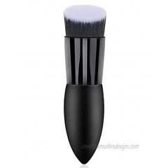 Angled flat-top foundation brush Kabuki brush advanced makeup brush high-density facial makeup brush used to mix liquid cream or flawless powder cosmetics.