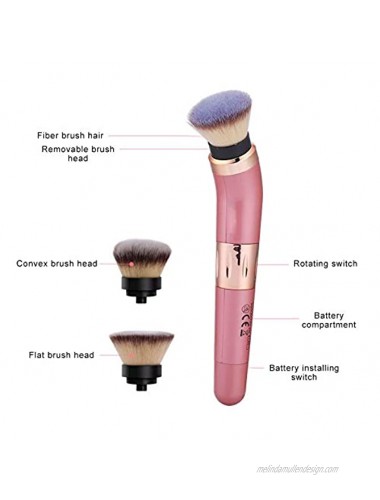 Electric Foundation Brush Multi-Functional Cosmetic Powder Electric Makeup Brush Hair Brushes Head,Professional Makeup For Hair Brushes Tool For Blending Liquid