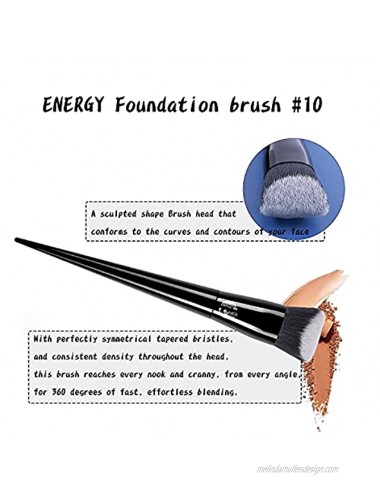 ENERGY Liquid Foundation Brush for Cream Foundation Premium Kabuki Foundation Brush for Powder Makeup Soft Vegan Synthetic Flaweless Foundation Applicator Buffing,Blending and Face Brush