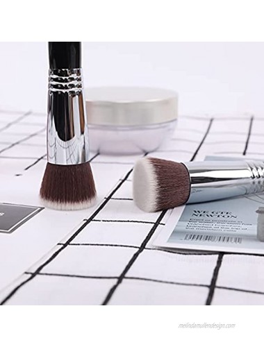Flat Top Kabuki Foundation Brush Large Powder Foundation Makeup Brush Premium Makeup Brush for Liquid Cream and Powder Buffing Blending and Face Brush