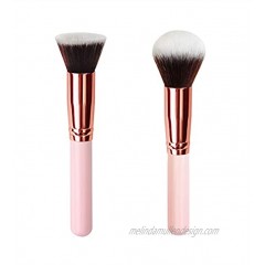 IDEMIN Flat top Kabuki Foundation Brush makeup brush for liuquid BB Cream Stippling Blending Buffing Setting Make Up Blush brush.