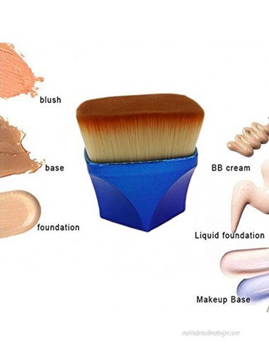 Luckycivia 3D High Density Square Makeup Brush Professional Body Makeup Kabuki Brush 3D Flat Foundation Brush for Liquid Foundation Powder Cream Lotion Contour