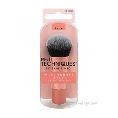 Real Techniques Mini Travel Size Expert Face Makeup Brush for Foundation Packaging and Handle Colour May Vary