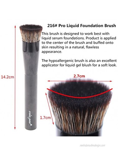 Vela.Yue Foundation Brush for Liquid Makeup Cream Base Blending Buffing Make Up Beauty Tool