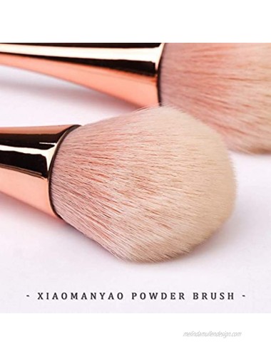 2 Pcs Soft Blush Brush for Makeup Large Kabuki Powder Brush Mineral Brushes Fluffy Brushes for Loose Powder Foundation Bronzer Nails Polishing