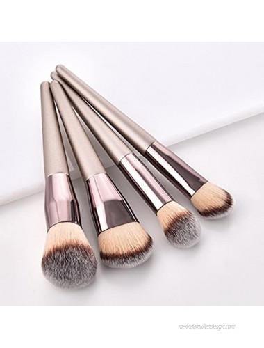 VVS 4pcs Professional Makeup Brush Set Premium Synthetic Foundation Brush Blending Powder Tapered Kabuki Liquid Foundation Makeup Brushes Cosmetics Applicator Gold 4