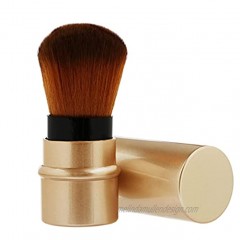 YDC Kabuki Foundation Brush Retractable Professional Travel Brushes Blush Small & Soft Makeup Tool for Mineral Powder Contouring Cream