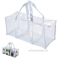 Clear Tote Bag Transparent Bag Stadium Approved Travel Gym See Through Toiletry Bag for Women